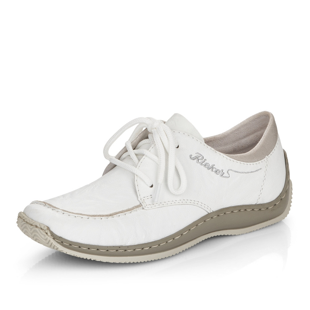 detail Dámské polobotky RIEKER RIE-10102072-S3 bílá