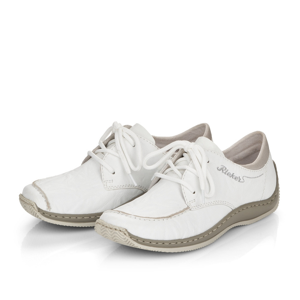 detail Dámské polobotky RIEKER RIE-10102072-S3 bílá