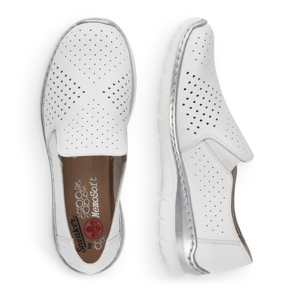 detail Dámské mokasíny RIEKER RIE-10102075-S2 bílá