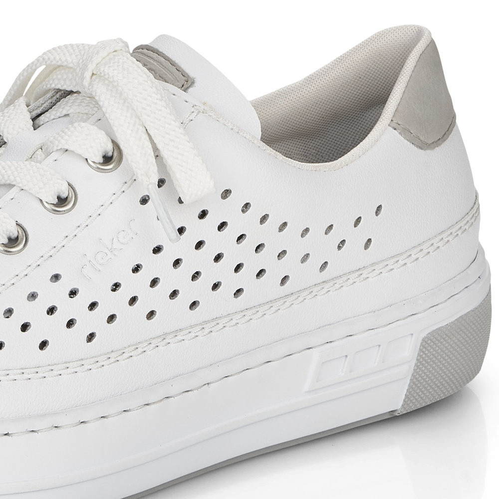 detail Dámské tenisky RIEKER L8849-80 bílá S5