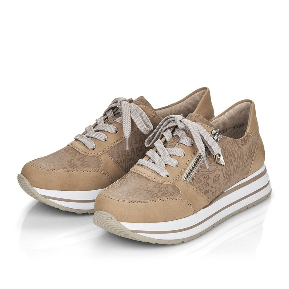 detail Dámské tenisky RIEKER N3509-60 béžová S2