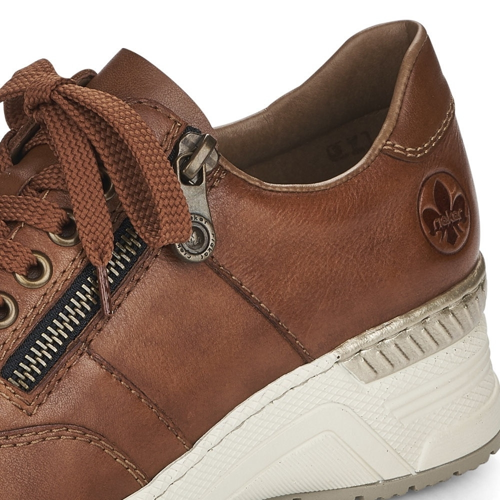 detail Dámské tenisky RIEKER N4322-25 hnědá S2