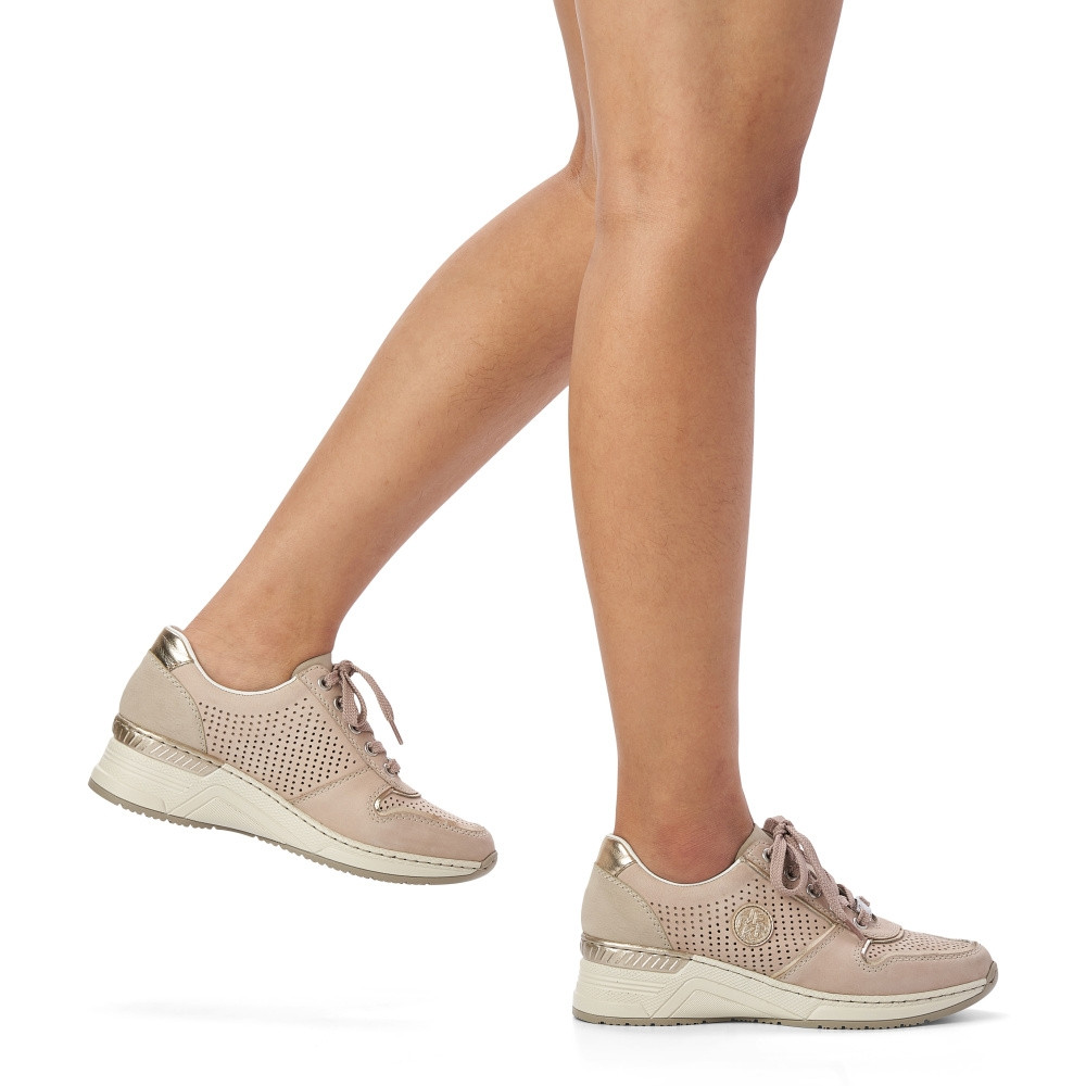 detail Dámské tenisky RIEKER N4346-60 béžová S3