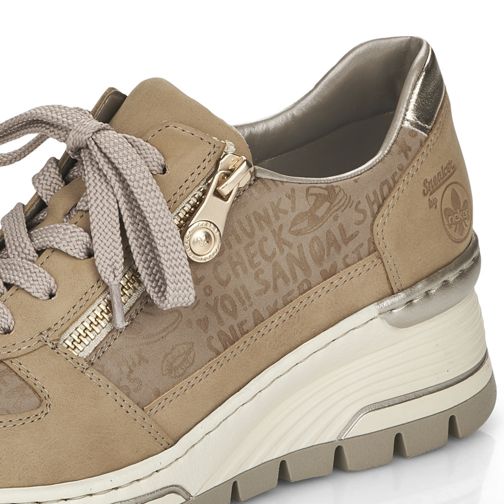 detail Dámské tenisky RIEKER N8313-60 béžová S2