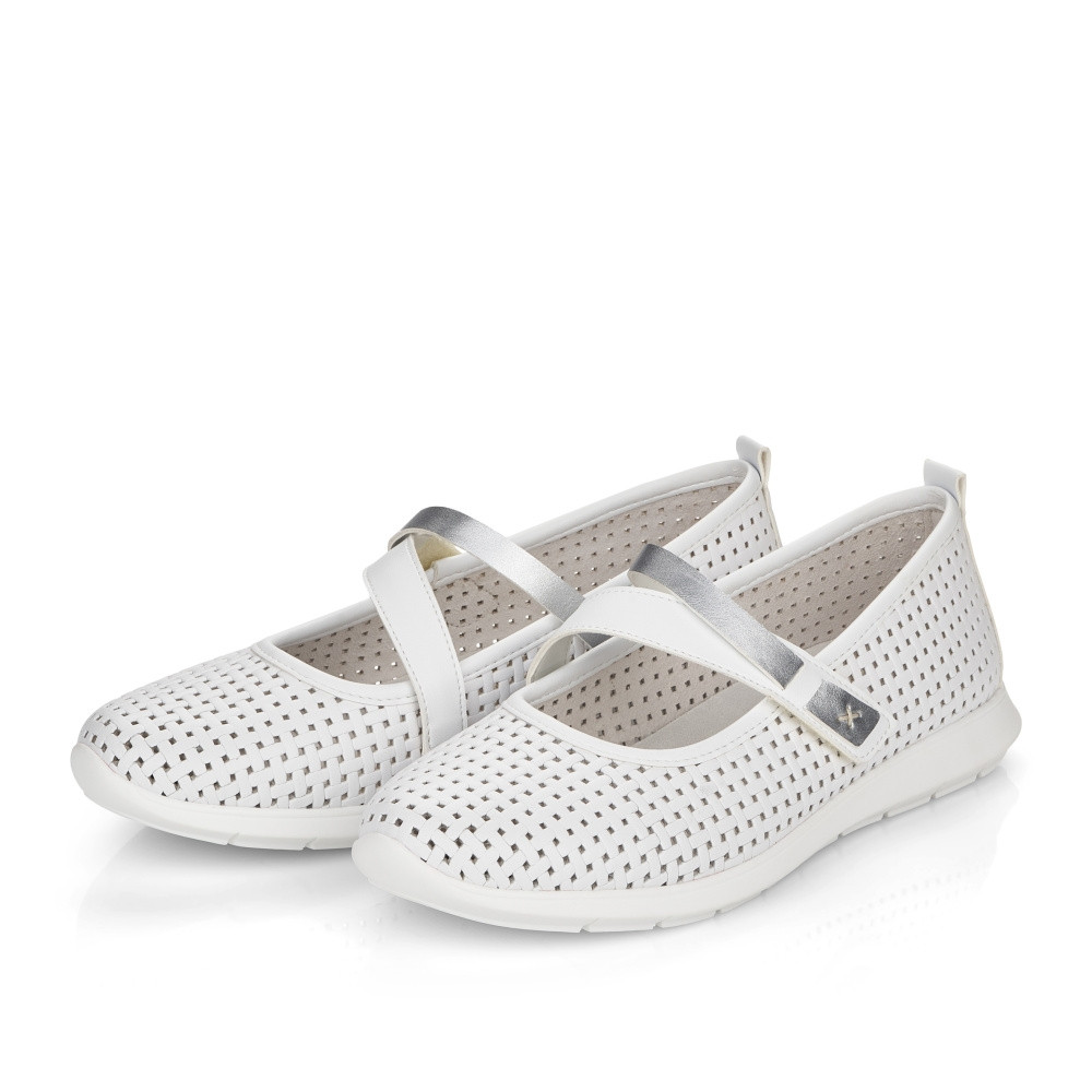 detail Dámské baleríny REMONTE RIE-10102225-S2 bílá