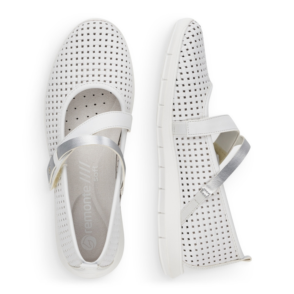 detail Dámské baleríny REMONTE RIE-10102225-S2 bílá