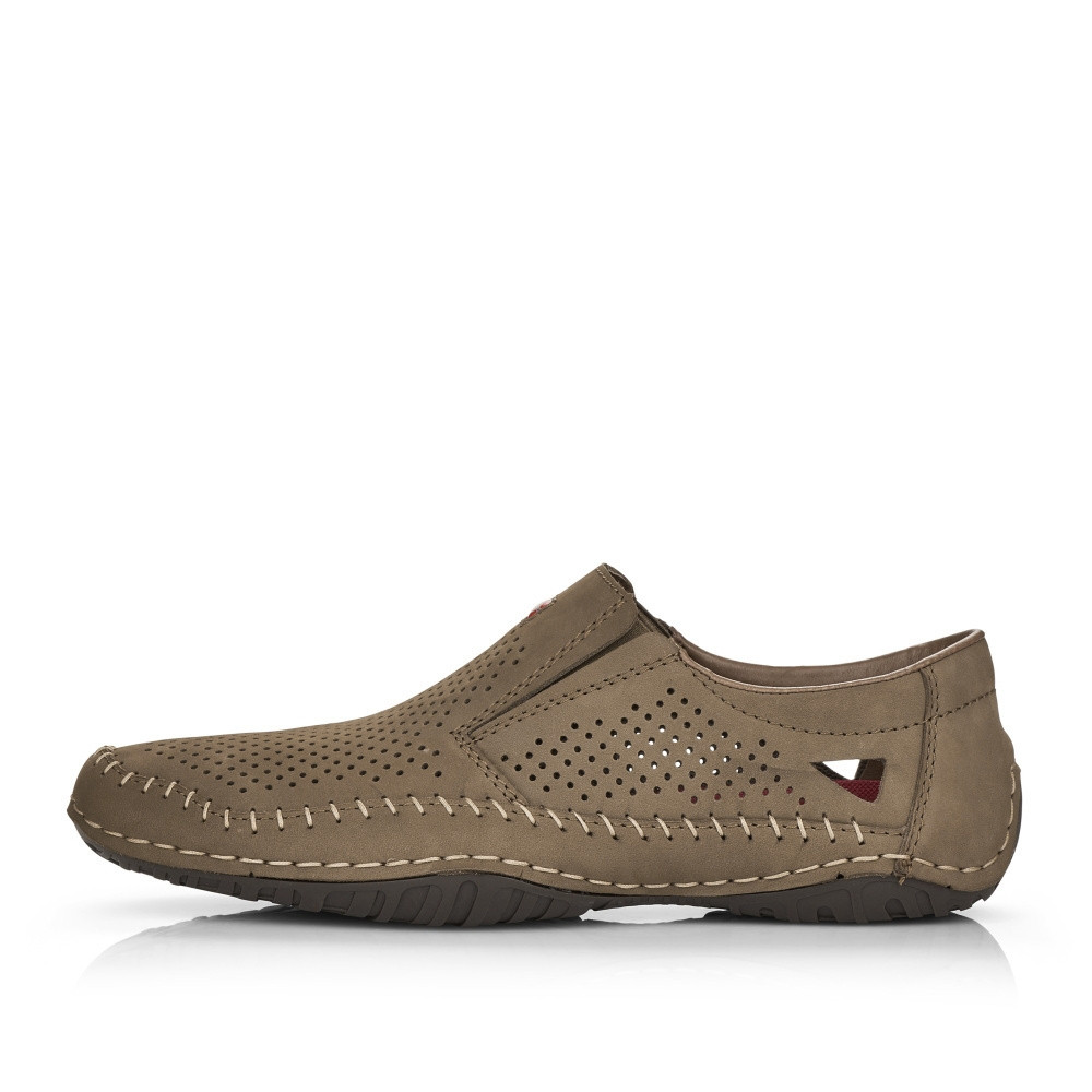 detail Pánské mokasíny RIEKER RIE-10102235-S2 béžová