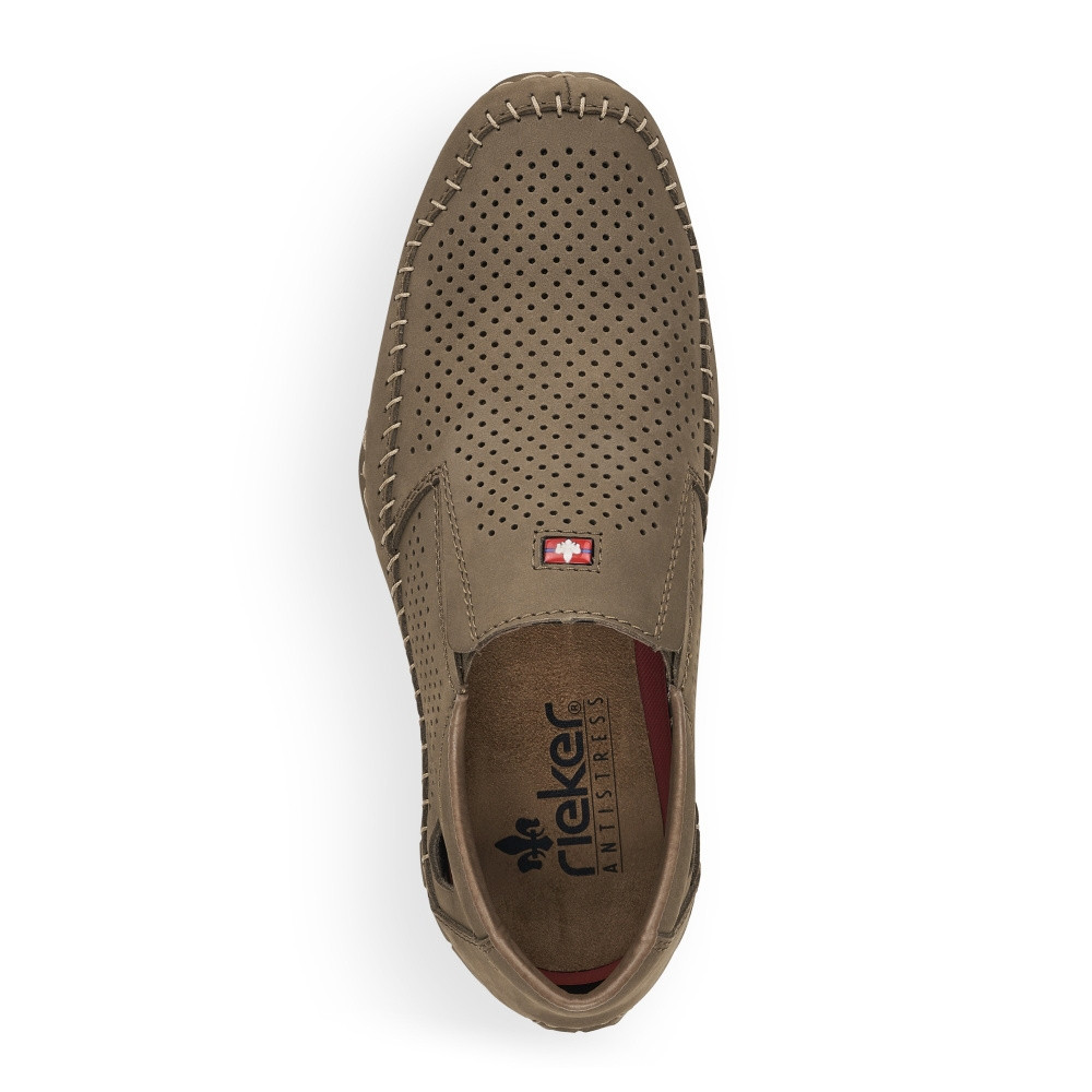 detail Pánské mokasíny RIEKER RIE-10102235-S2 béžová