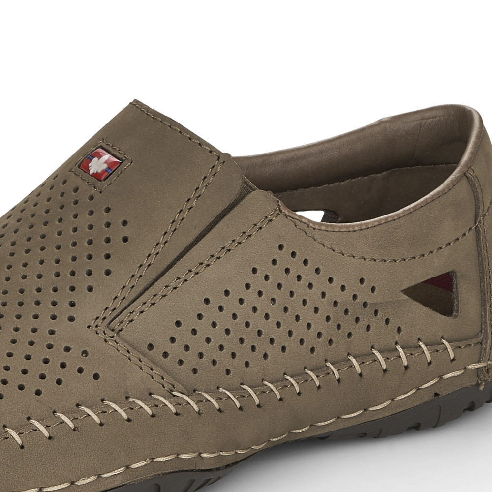 detail Pánské mokasíny RIEKER RIE-10102235-S2 béžová