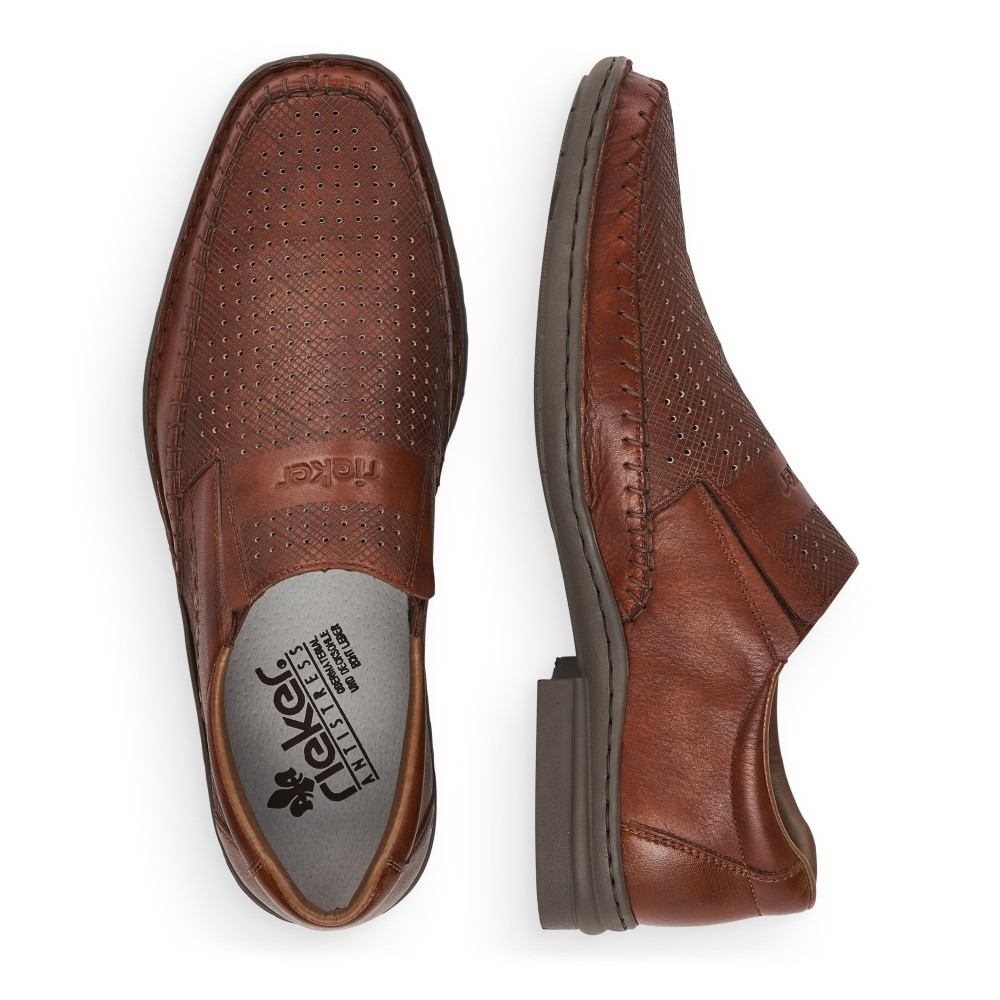 detail Pánské mokasíny RIEKER RIE-10102259-S2 hnědá