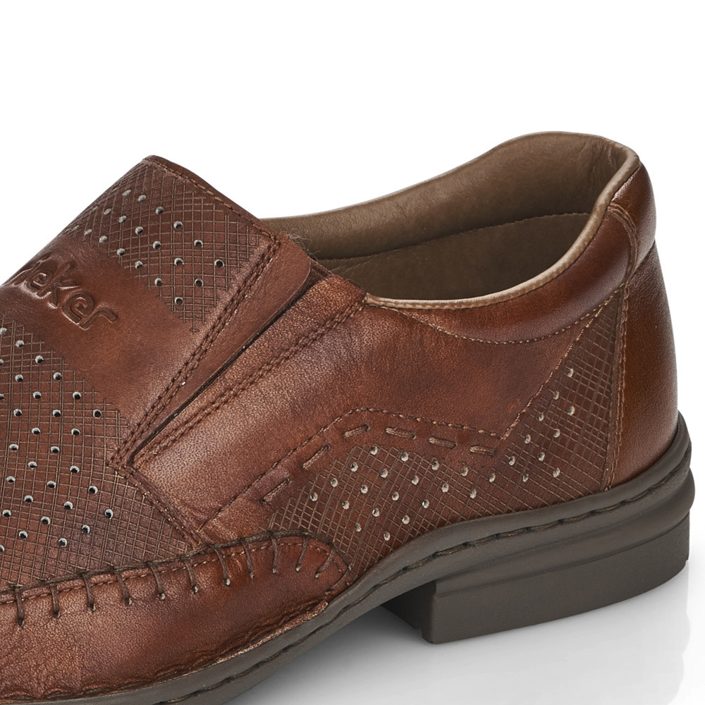 detail Pánské mokasíny RIEKER RIE-10102259-S2 hnědá