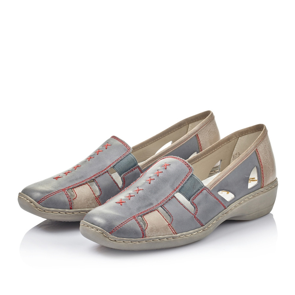 detail Dámské mokasíny RIEKER RIE-10102269-S2 modrá