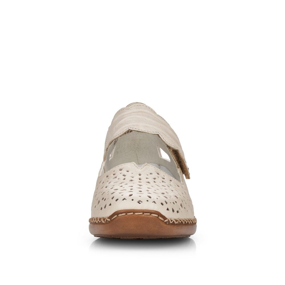 detail Dámské polobotky RIEKER 41399-60 béžová S5