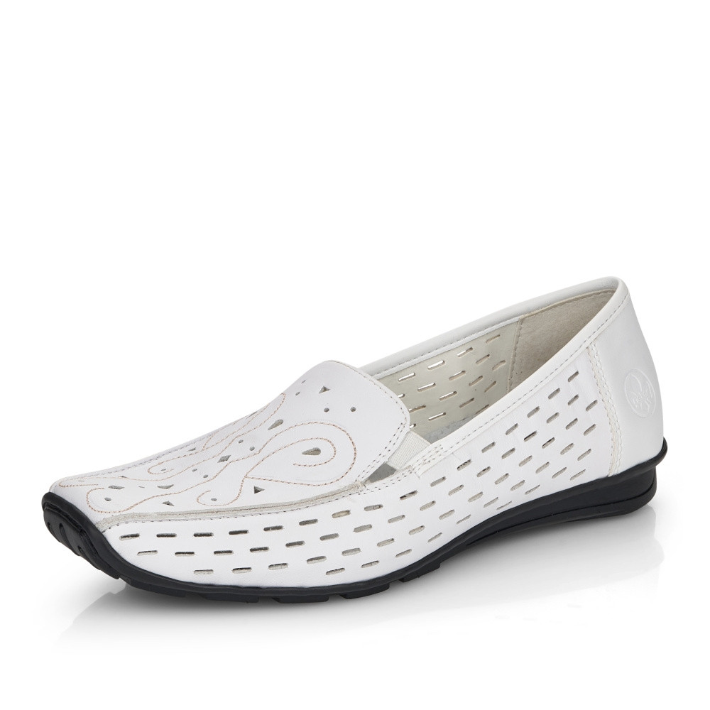 detail Dámské mokasíny RIEKER RIE-10102274-S2 bílá