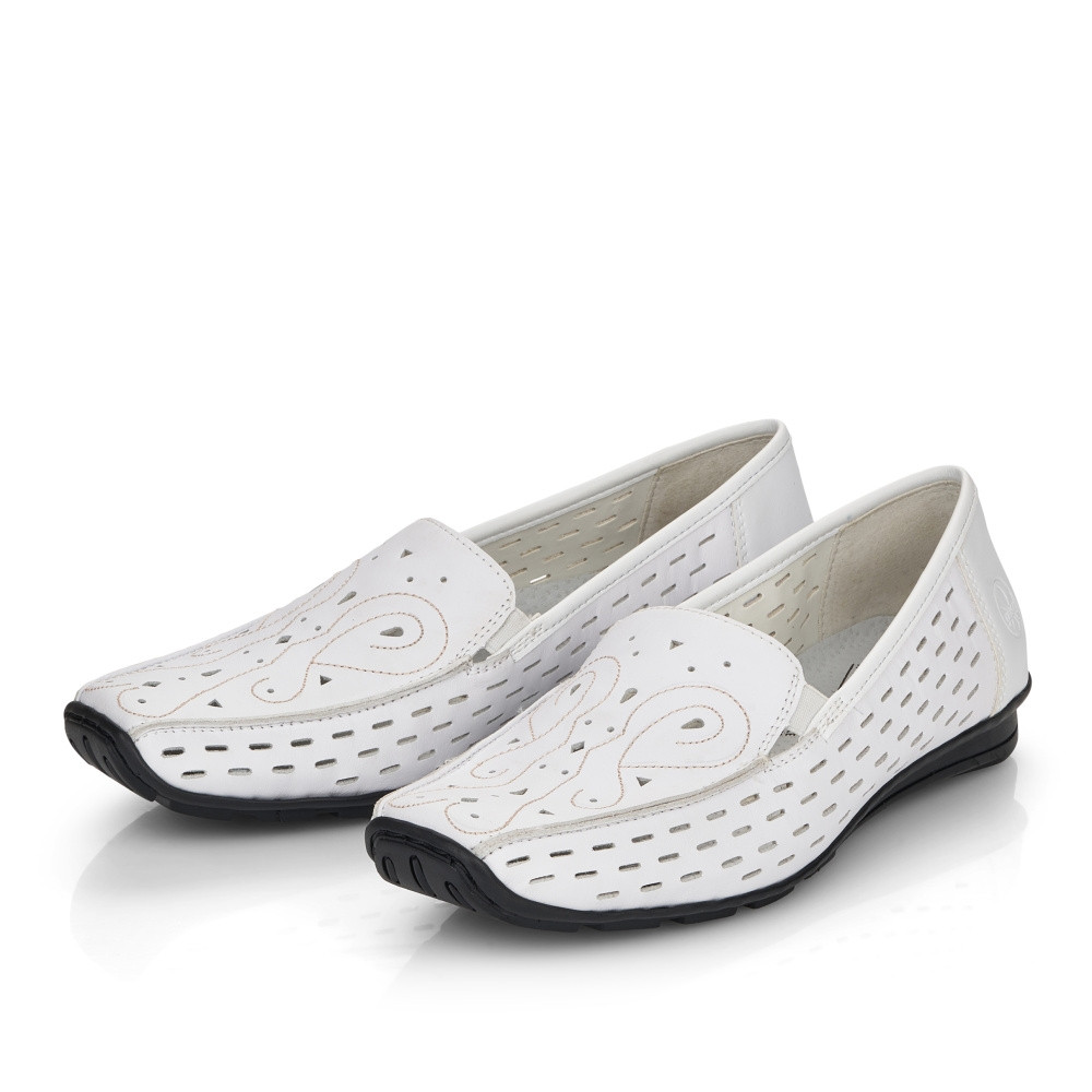 detail Dámské mokasíny RIEKER RIE-10102274-S2 bílá