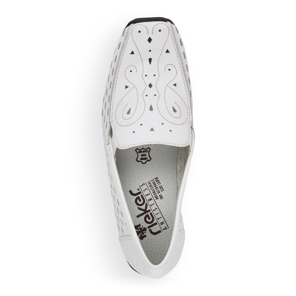 detail Dámské mokasíny RIEKER RIE-10102274-S2 bílá