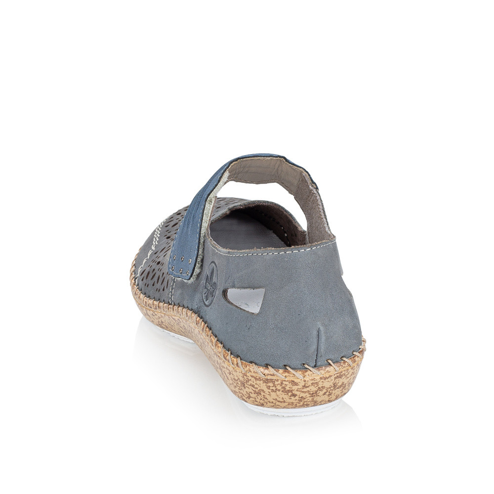 detail Dámské polobotky RIEKER 44896-15 modrá S5