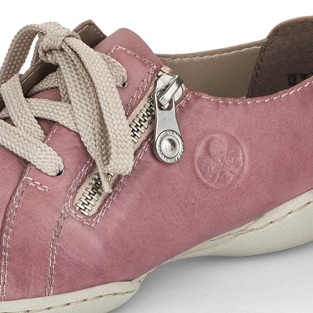detail Dámské polobotky RIEKER 58821-31 růžová S2