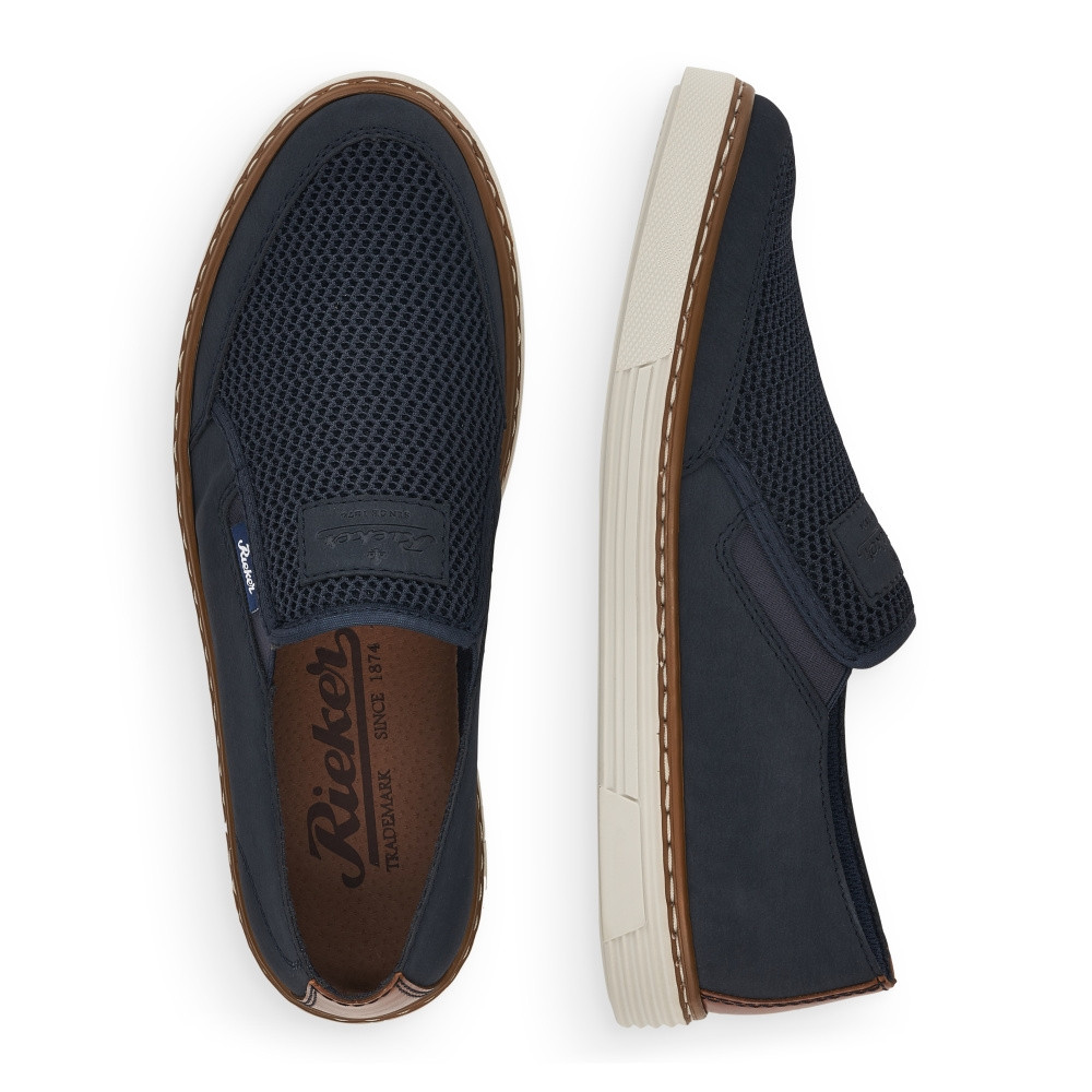 detail Pánské mokasíny RIEKER RIE-10102321-S2 modrá
