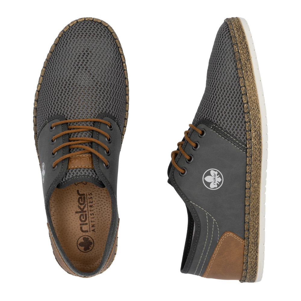 detail Pánské polobotky RIEKER B5249-45 šedá S5