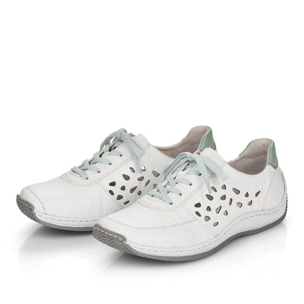 detail Dámské polobotky RIEKER RIE-10102353-S3 bílá