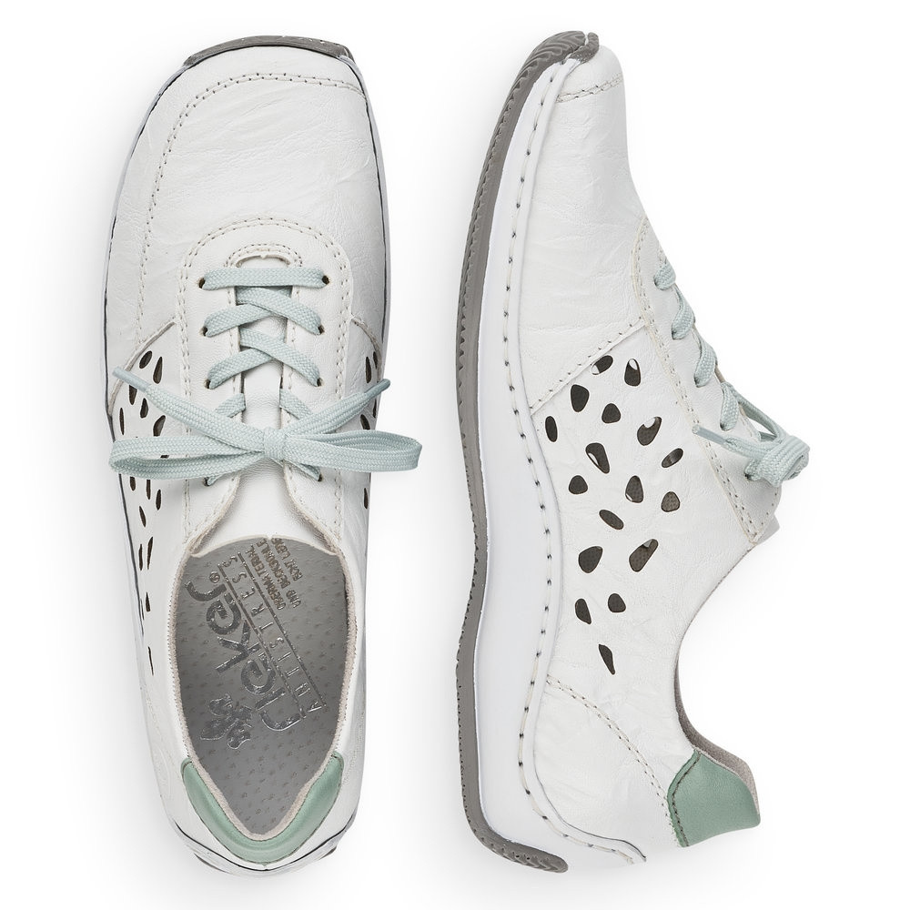 detail Dámské polobotky RIEKER RIE-10102353-S3 bílá