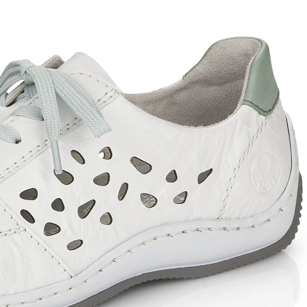 detail Dámské polobotky RIEKER RIE-10102353-S3 bílá