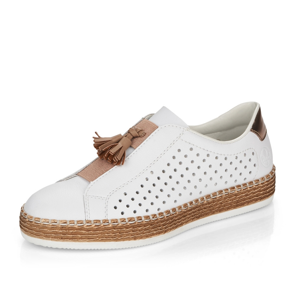 detail Dámské polobotky RIEKER RIE-10102379-S2 bílá