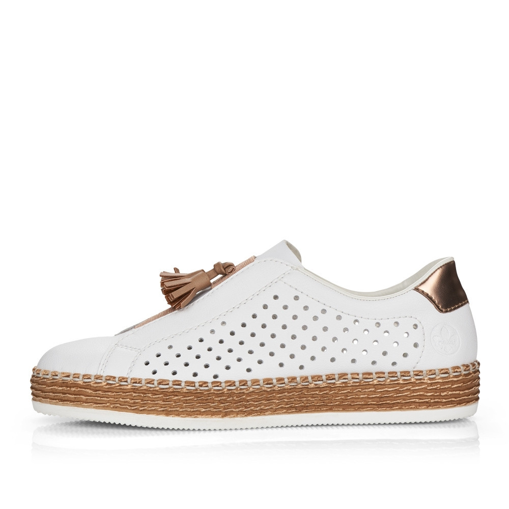 detail Dámské polobotky RIEKER RIE-10102379-S2 bílá