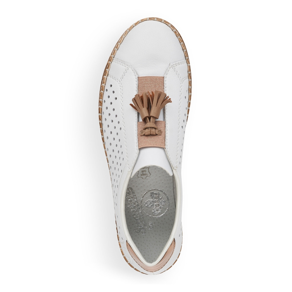 detail Dámské polobotky RIEKER RIE-10102379-S2 bílá