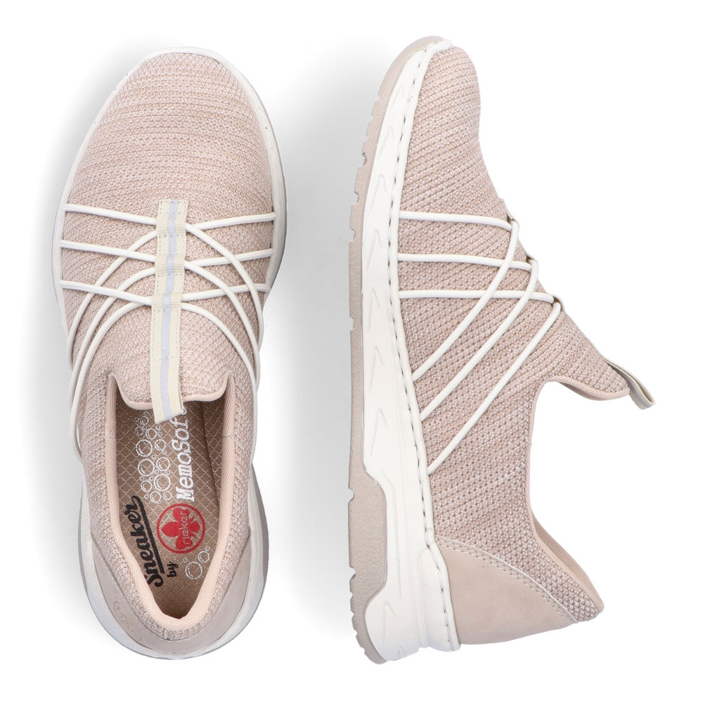 detail Dámské tenisky RIEKER M00K1-60 béžová S2