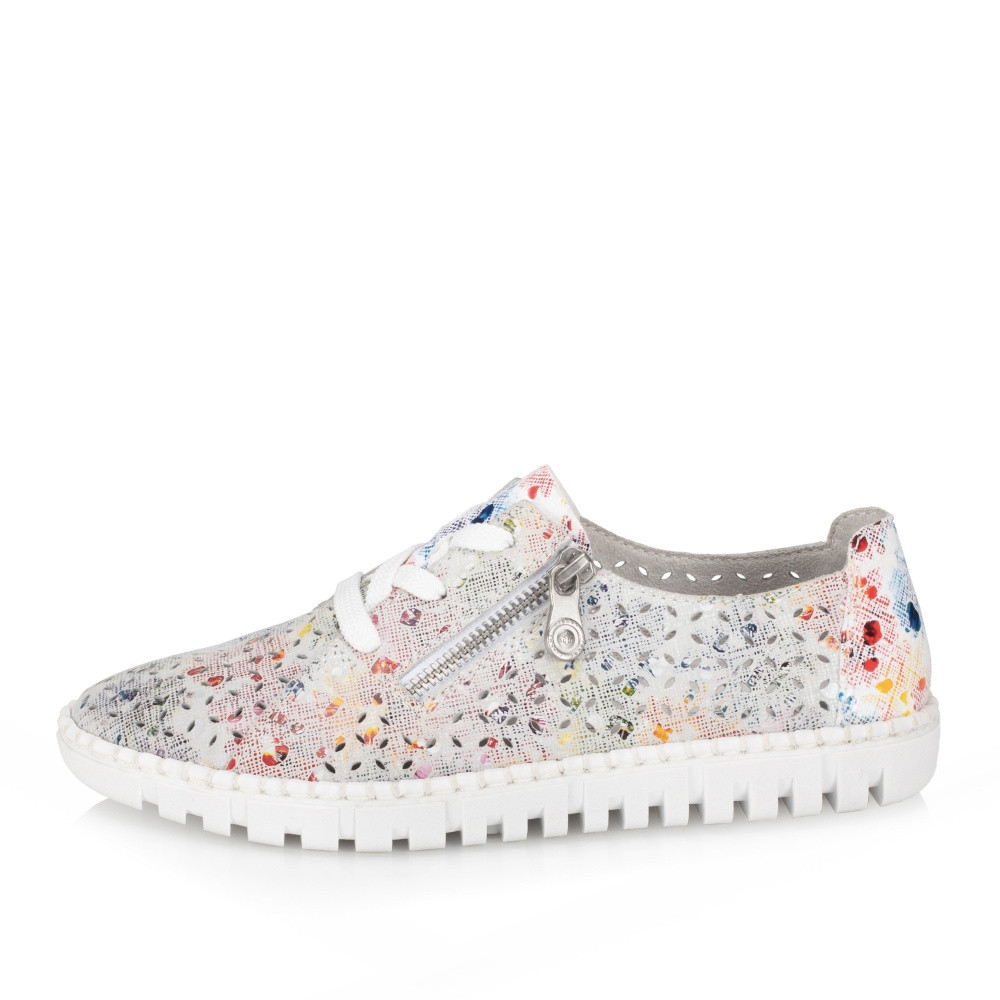 detail Dámske poltopánky RIEKER M2306-90 biela S5