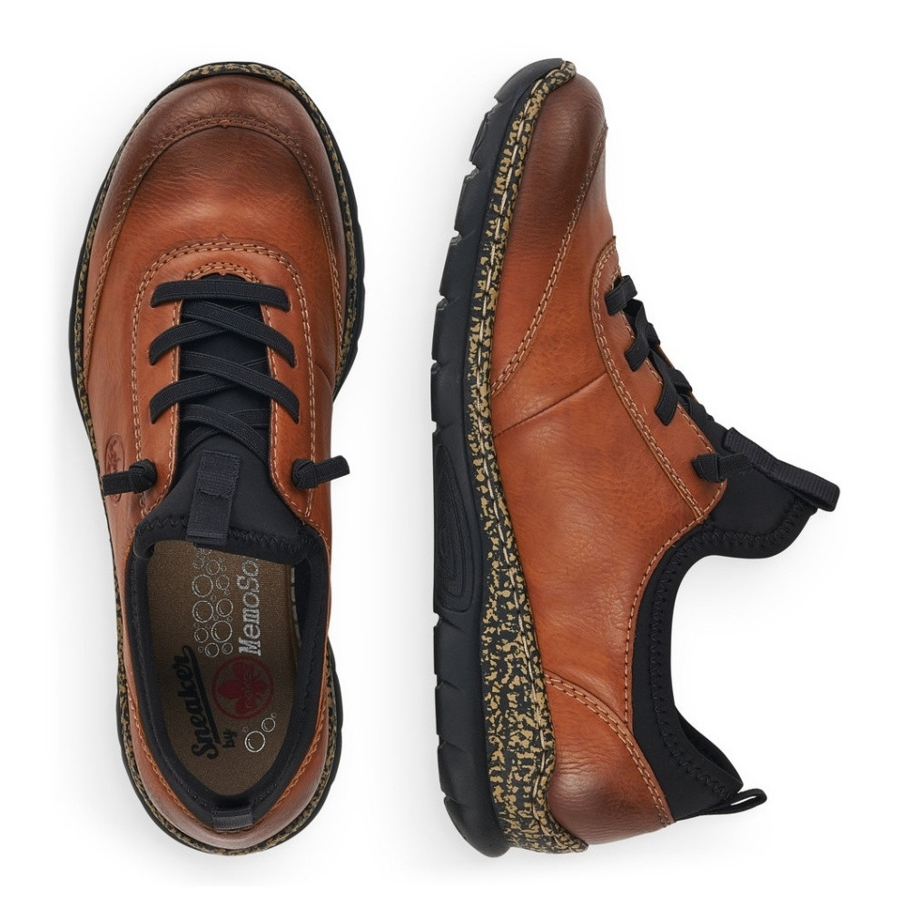 detail Dámské polobotky RIEKER RIE-10102423-S3 hnědá