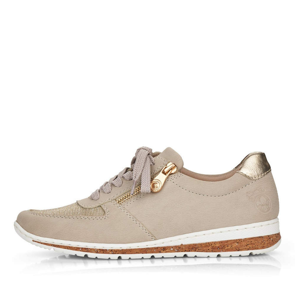 detail Dámské tenisky RIEKER N5121-60 béžová S5