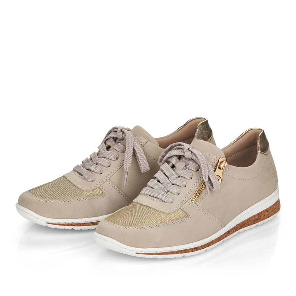 detail Dámské tenisky RIEKER N5121-60 béžová S5