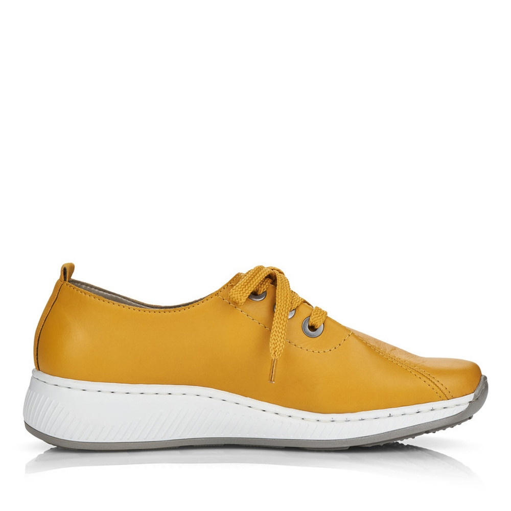 detail Dámské polobotky RIEKER N55A1-68 žlutá S2