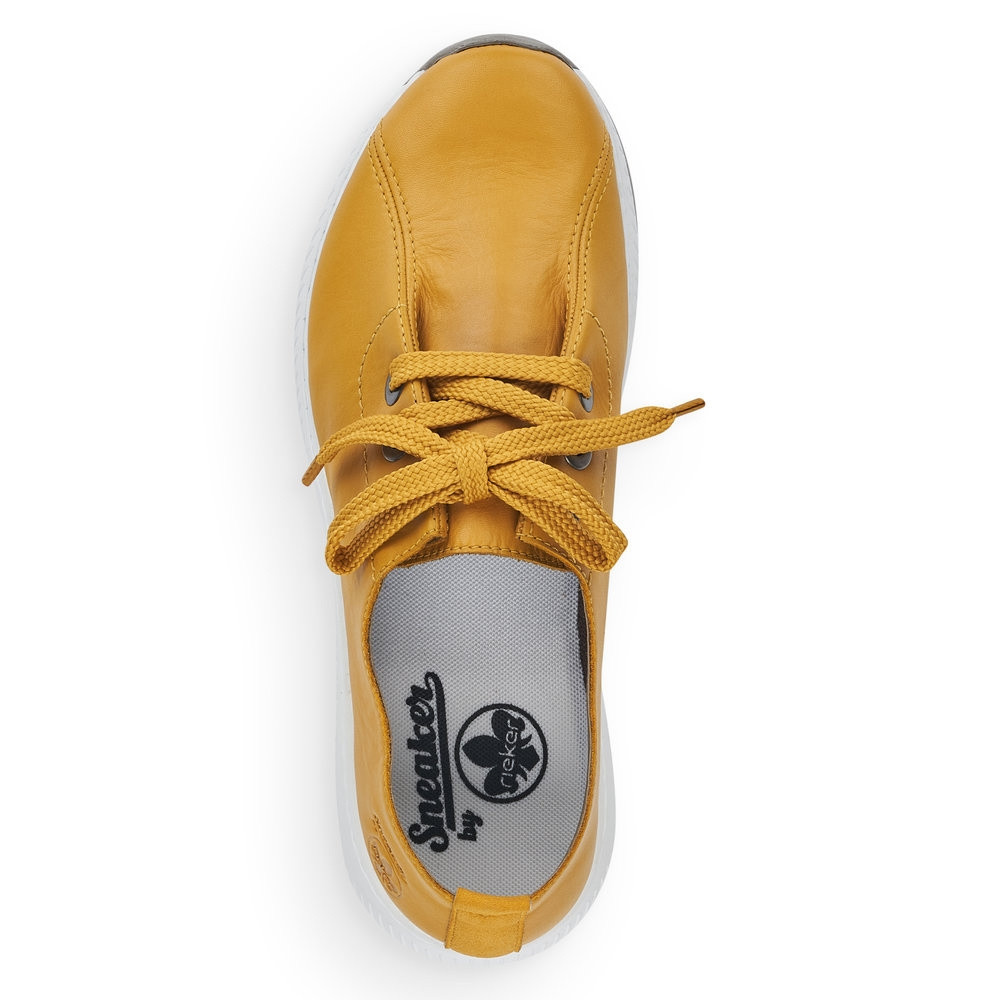 detail Dámské polobotky RIEKER N55A1-68 žlutá S2