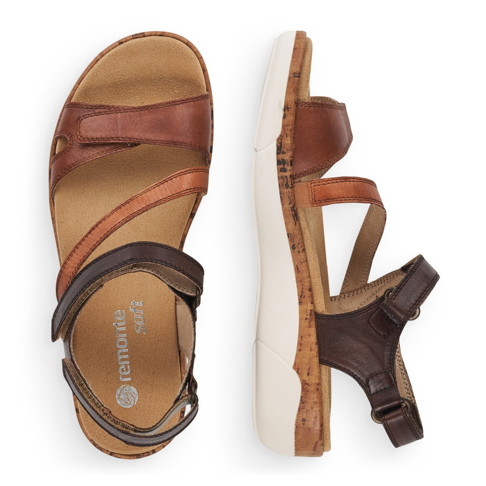 detail Dámské sandály REMONTE R6850-25 hnědá S2