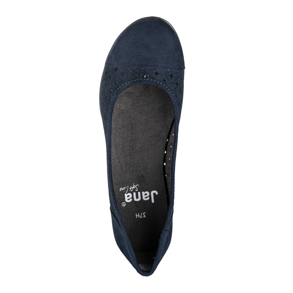 detail Dámské baleríny JANA 22169-28-805 modrá S2