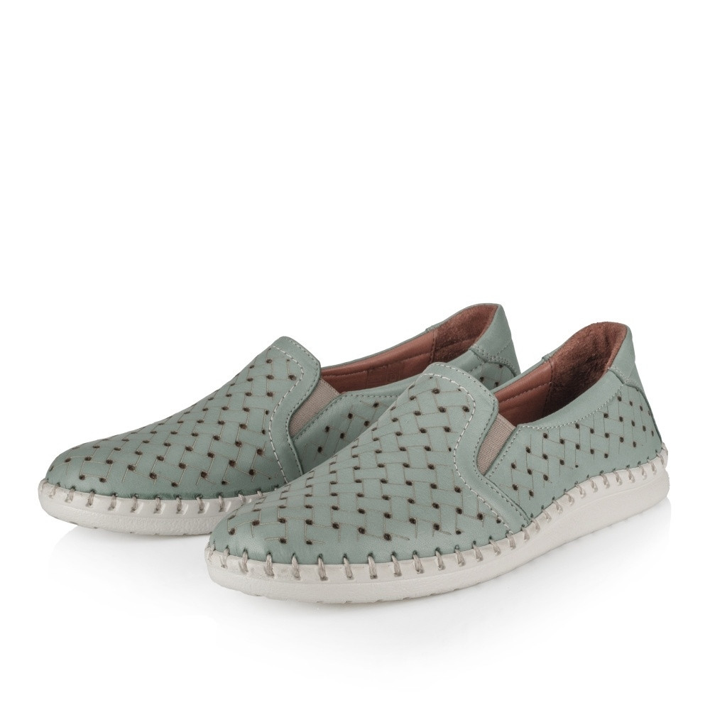 detail Dámské mokasíny IBERIUS IBE-10102845-S2 zelená
