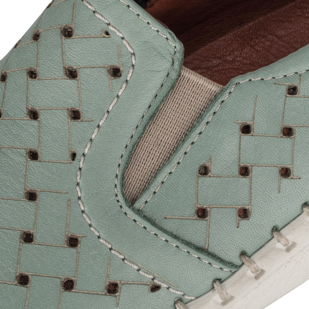 detail Dámské mokasíny IBERIUS IBE-10102845-S2 zelená