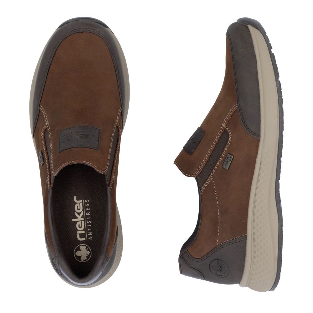 detail Pánske mokasíny RIEKER B7654-22 hnedá W5