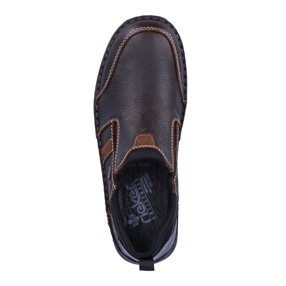 detail Pánské mokasíny RIEKER RIE-10102978-W2 hnědá