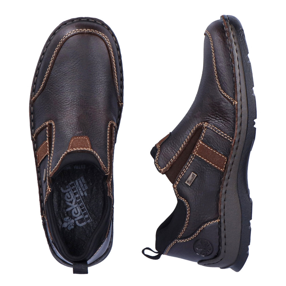 detail Pánské mokasíny RIEKER RIE-10102978-W2 hnědá