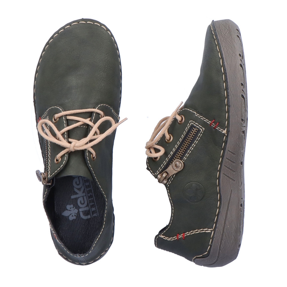 detail Dámské polobotky RIEKER RIE-10103016-W2 zelená