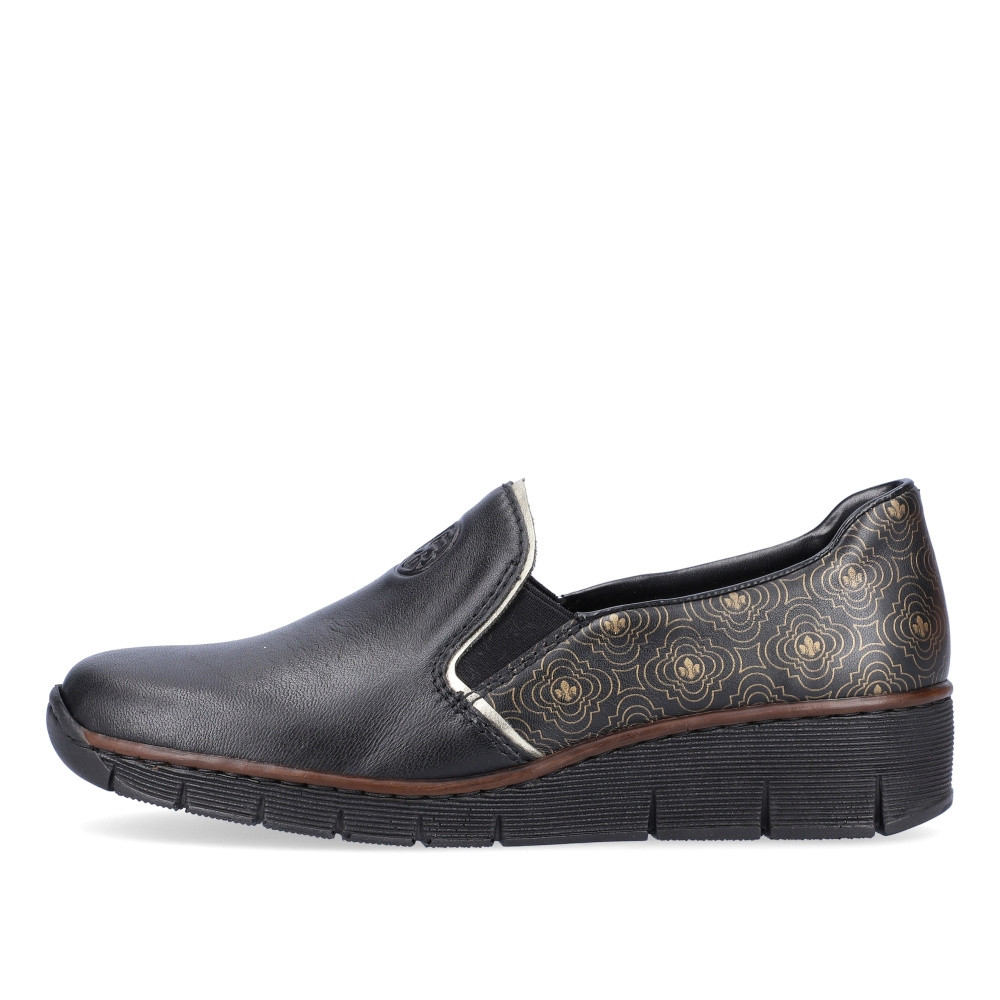 detail Dámské mokasíny RIEKER RIE-10103021-W2 černá