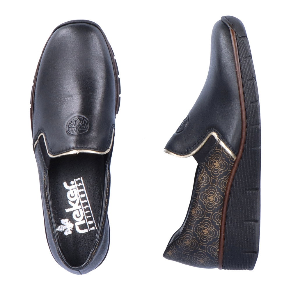 detail Dámské mokasíny RIEKER RIE-10103021-W2 černá