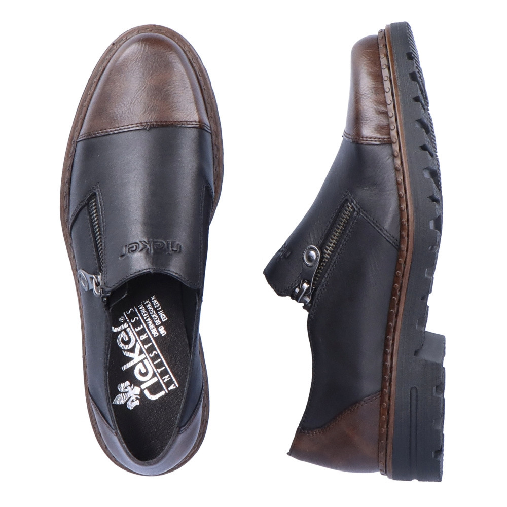 detail Dámské polobotky RIEKER RIE-10103025-W2 černá