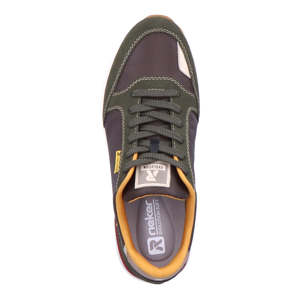 detail Pánské tenisky RIEKER REVOLUTION 07604-54 zelená W2