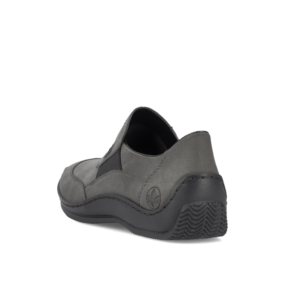 detail Dámské mokasíny RIEKER L1791-45 šedá W3